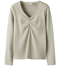 Name It Blouse - NkfSabi - Cement Name It Blouse - NkfSabi - Cement