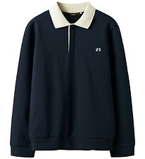 LMTD Sweatshirt - Polo - NlmRos - Dark Sapphire LMTD Sweatshirt - Polo - NlmRos - Dark Sapphire