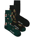 Jack & Jones Socks - JacXmas - 3-Pack - Scarab/Black