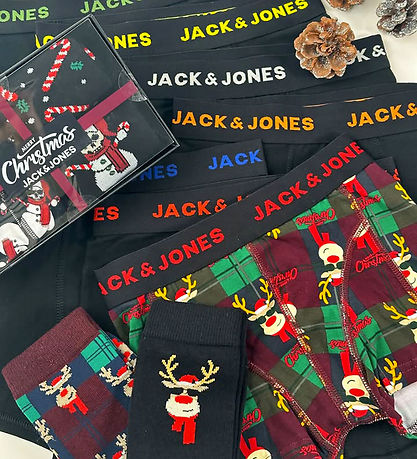 Jack & Jones Gift Box - Boxers/Socks - JacRudolph - Wine