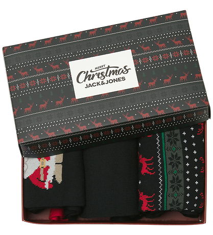 Jack & Jones Geschenkbox - Socken - JacXmas - Schwarz