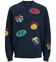Jack & Jones Blússa - Jorfrí - Prjónað - Sky Captain