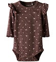 Name It Bodysuit l/s - Rib - NbfSoho - Peppercorn Name It Bodysuit l/s - Rib - NbfSoho - Peppercorn