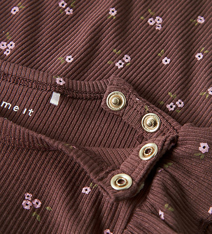 Name It Bodysuit l/s - Rib - NbfSoho - Peppercorn