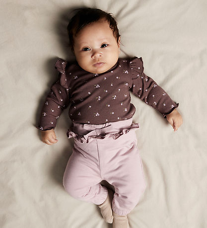 Name It Bodysuit l/s - Rib - NbfSoho - Peppercorn