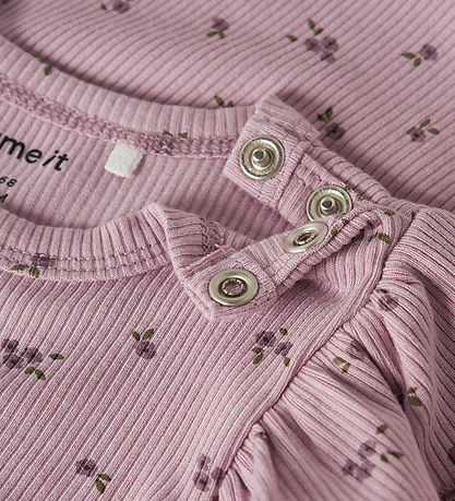 Name It Bodysuit l/s - Rib - NbfSoho - Keepsake Lilac