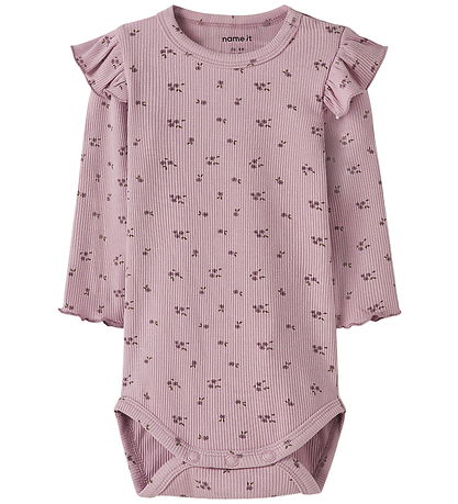 Name It Bodysuit l/s - Rib - NbfSoho - Keepsake Lilac