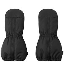 Reima Mittens w. Zipper - Tassuin - Black Reima Mittens w. Zipper - Tassuin - Black