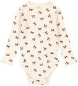 Konges Sløjd Bodysuit l/s - Minnie - Bow Rouge w. Pointelle Konges Sløjd Bodysuit l/s - Minnie - Bow Rouge w. Pointelle