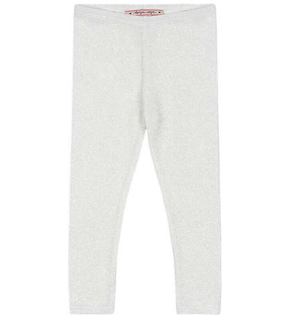 Leggings Konges Sløjd - Lola - White Glitter Leggings Konges Sløjd - Lola - White Glitter