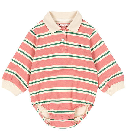 Konges Sløjd Polo body l/s - Spotty - Blush Bound Stripe