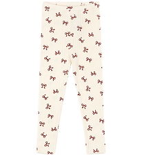 Konges Sløjd Leggings - Minnie - Bow Rouge m. Hullmønster Konges Sløjd Leggings - Minnie - Bow Rouge m. Hullmønster