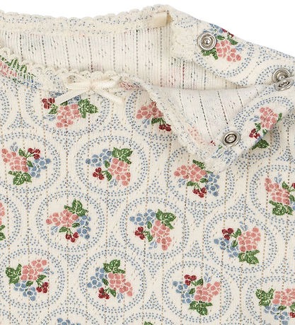 Konges Sløjd Bodysuit l/s - Minnie - Verona Blues w. Pointelle