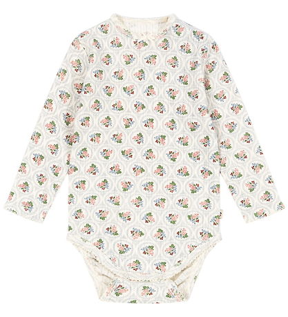 Konges Sløjd Bodysuit l/s - Minnie - Verona Blues w. Pointelle