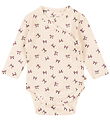 Konges Sløjd Wrap Bodysuit l/s - Minnie - Bow Rouge