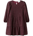 Name It Kleid - NmfRisilk - Burgundy m. Glitzer Name It Kleid - NmfRisilk - Burgundy m. Glitzer