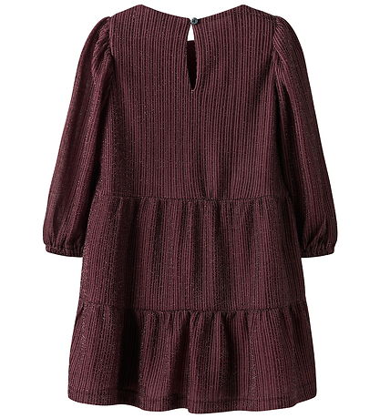 Robe Name It - NmfRisilk - Burgundy av. Brillant Robe Name It - NmfRisilk - Burgundy av. Brillant