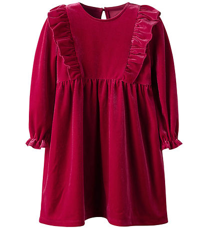 Name It Kleid - Velours - NmfRinne - Jester Red
