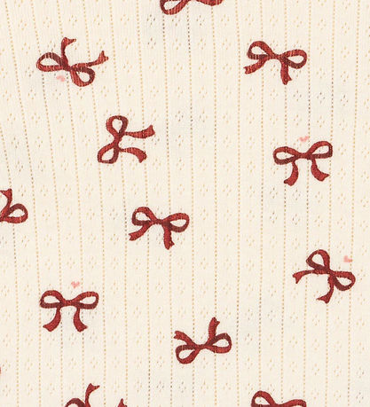 Blouse Konges Sløjd - Minnie - Bow Rouge av. Pointelle Blouse Konges Sløjd - Minnie - Bow Rouge av. Pointelle