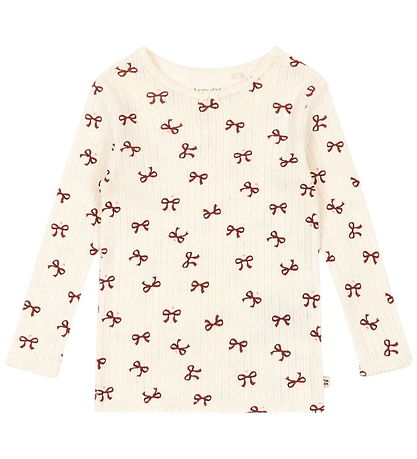 Blouse Konges Sløjd - Minnie - Bow Rouge av. Pointelle Blouse Konges Sløjd - Minnie - Bow Rouge av. Pointelle