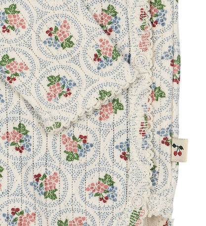 Konges Sløjd Wrap Bodysuit l/s - Minnie - Verona Blues