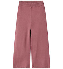 Fliink Trousers - Wide - Knitted - Viscose blend - Alon - Ash Ro