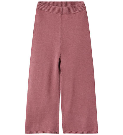 Fliink Trousers - Wide - Knitted - Viscose blend - Alon - Ash Ro