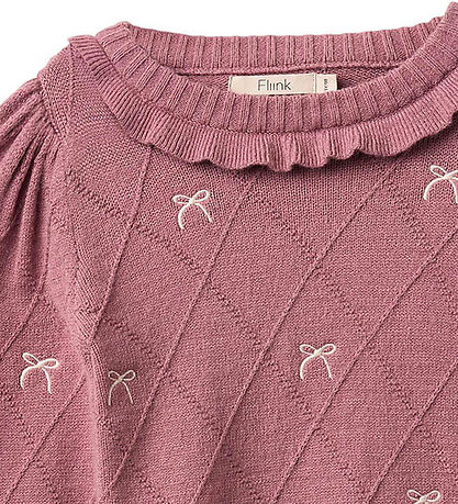 Fliink Blouse - Knitted - Viscose blend - Alon - Ash Rose