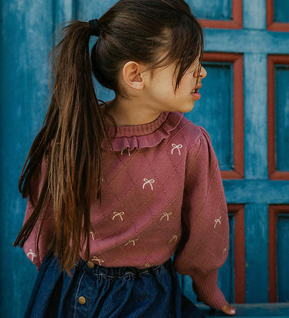 Fliink Blouse - Knitted - Viscose blend - Alon - Ash Rose