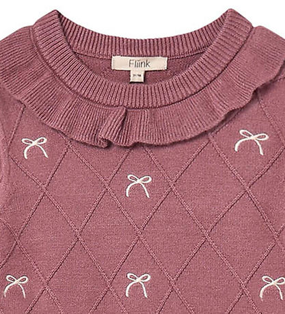 Fliink Kleid - Strick - Viskosemischung - Alon - Ash Rose