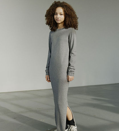 Sofie Schnoor Dress - Wool - Knitted - Korysy - Grey Melange