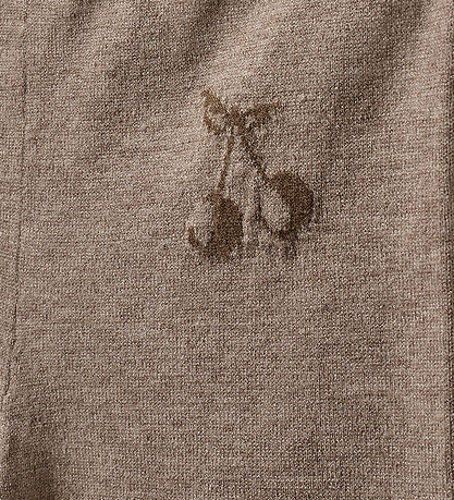 Sofie Schnoor Trousers - Wool - Knitted - Lovask - Brown Melange