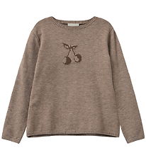 Sofie Schnoor Blouse - Knitted - Wool - Primordial - Brown Melan
