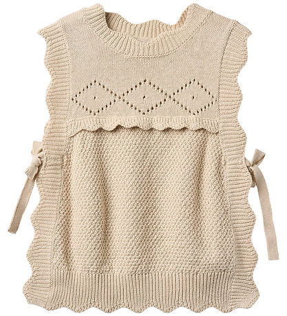 Fliink Waistcoat - Knitted - Lovely - Sandshell