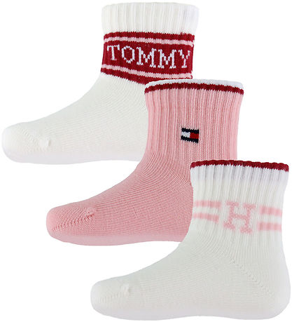 Tommy Hilfiger Socks - 3-Pack - Pink Tommy Hilfiger Socks - 3-Pack - Pink