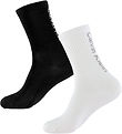 Calvin Klein Socks - 2-Pack - Black/White Calvin Klein Socks - 2-Pack - Black/White