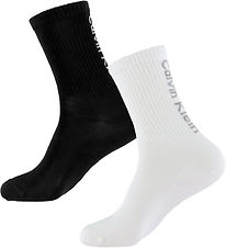 Chaussettes Calvin Klein - 2 Pack - Noir/Blanc Chaussettes Calvin Klein - 2 Pack - Noir/Blanc