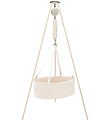 Moonboon Crib - Classic+ Bundle - Oval Cradle - Nature/White