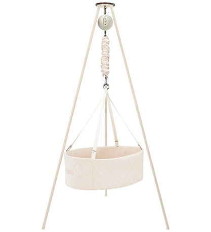 Moonboon Crib - Classic+ Bundle - Oval Cradle - Nature/White