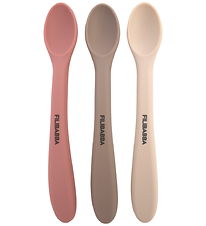 Filibabba Spoons - 3-Pack - Silicone - Rose Mix