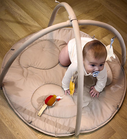 Filibabba Activity Play Mat w. 3 Activity Toy - Beige