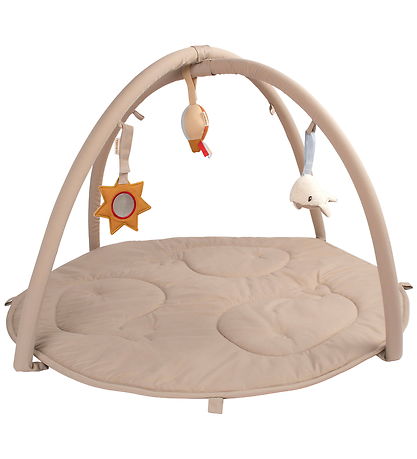 Filibabba Activity Play Mat w. 3 Activity Toy - Beige