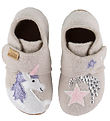 Living Kitzbühel Slippers - Wool - Einhornzauber - Oat Milk