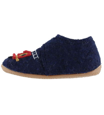Chaussons Living Kitzbühel - Laine - Fredi Feuerwehr - Bleu nuit Chaussons Living Kitzbühel - Laine - Fredi Feuerwehr - Bleu nuit