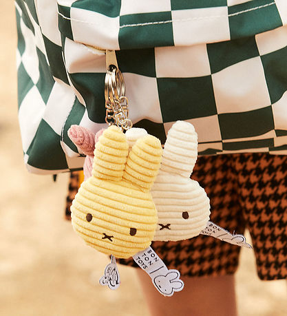 Bon Ton Toys Keychain - 10 cm - Miffy Flat ECO Corduroy - Offwh