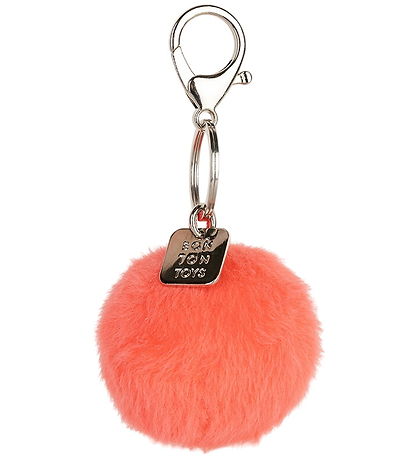 Bon Ton Toys Keychain - 5.5 cm - Smiley ECO Fuzzy - Bright Cora