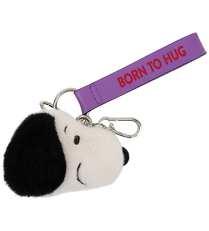 Bon Ton Toys Keychain - 8 cm - Snoopy ECO Fuzzy Cream behind cha