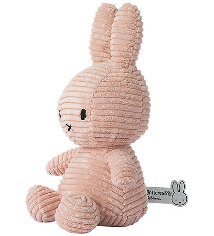 Bon Ton Toys Soft Toy - 23 cm - Miffy ECO Corduroy - Misty Rose