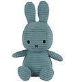 Bon Ton Toys Soft Toy - 23 cm - Miffy ECO Corduroy - Aviator Blu