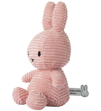 Bon Ton Toys Soft Toy - 23 cm - Miffy ECO Corduroy - Pink